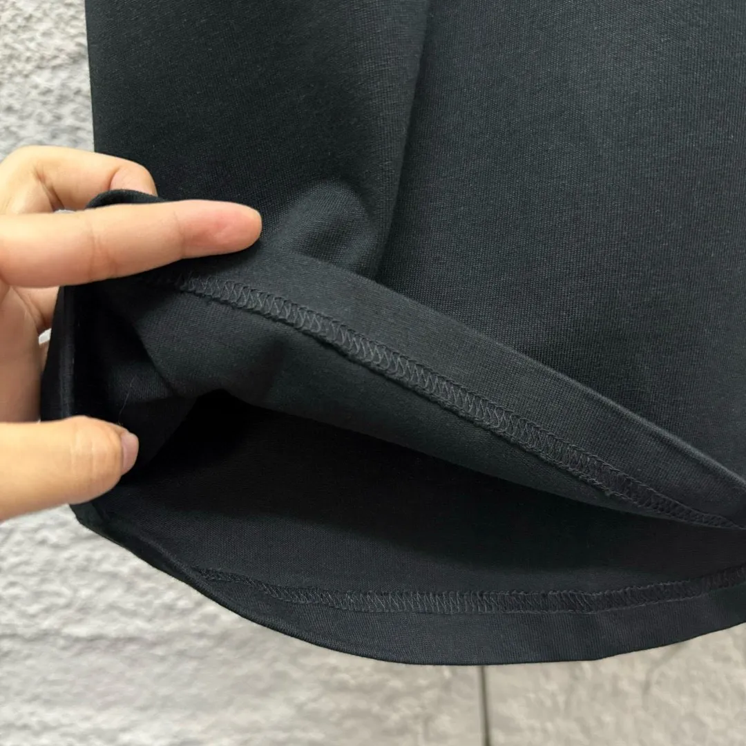 P150 Polo* Ralph Lauren 2025 spring and summer new style Classic pony embroidery Customized double yarn plain cotton fabric Short-sleeved T-shirt Uniform for men and women Color: black white light pink light blue Size: S (90-130 pounds) M (120-150 pounds) L (140-165 pounds) XL (160-180 pounds) XXL (180-210 pounds)